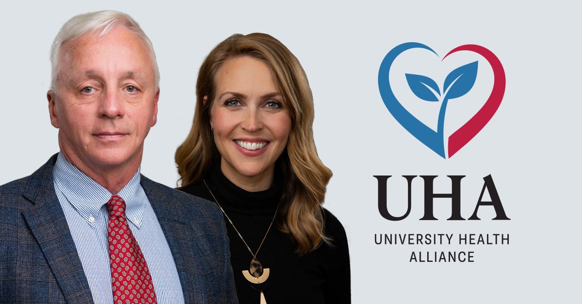 Dr. Gregory DeLaurier and Nurse Caroline Hamrick of University Health Alliance colorectal team.